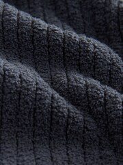 Slate Grey Borg Fleece Rib Textured Joggers - Image 4 of 4