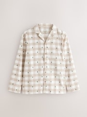 Neutral Check Matching Family Christmas Button Through Pyjamas Set - Image 8 of 11