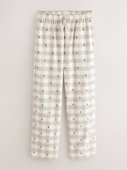 Neutral Check Matching Family Christmas Button Through Pyjamas Set - Image 9 of 11
