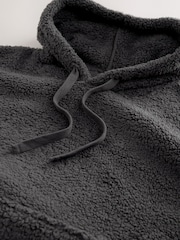 Slate Grey Borg Overhead Hoodie - Image 3 of 3