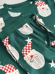 Green Santa Matching Family Christmas Cosy Long Sleeve Pyjamas - Image 10 of 10