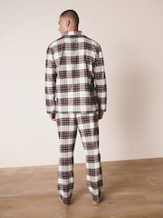 Red/White Check Matching Family Christmas Button Through Pyjamas Set - Image 2 of 4