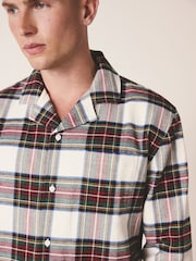 Red/White Check Matching Family Christmas Button Through Pyjamas Set - Image 3 of 4