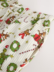 Cream Grinch Matching Family Christmas Button Through Pyjamas - Image 5 of 12