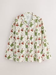 Cream Grinch Matching Family Christmas Button Through Pyjamas - Image 7 of 12