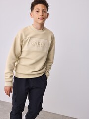 Baker by Ted Baker Stone Textured Sweatshirt - Image 3 of 12