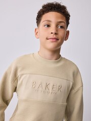 Baker by Ted Baker Stone Textured Sweatshirt - Image 6 of 12