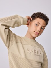 Baker by Ted Baker Stone Textured Sweatshirt - Image 7 of 12