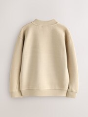 Baker by Ted Baker Stone Textured Sweatshirt - Image 9 of 12