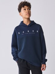 Baker by Ted Baker Oversized Textured Hoodie - Image 2 of 9