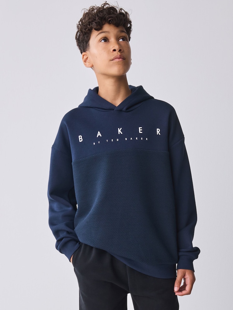 Baker by Ted Baker Oversized Textured Hoodie - Image 2 of 9