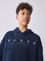 Baker by Ted Baker Oversized Textured Hoodie - Image 5 of 9