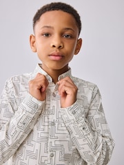 Baker by Ted Baker All Over Print White Shirt - Image 1 of 10