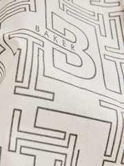 Baker by Ted Baker All Over Print White Shirt - Image 10 of 10