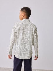 Baker by Ted Baker All Over Print White Shirt - Image 3 of 10