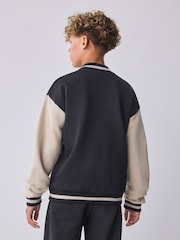 Baker by Ted Baker Varsity Black Bomber Jacket - Image 3 of 11