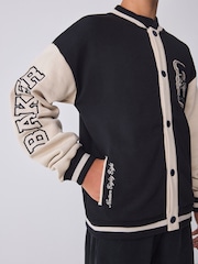 Baker by Ted Baker Varsity Black Bomber Jacket - Image 4 of 11