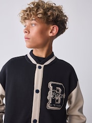 Baker by Ted Baker Varsity Black Bomber Jacket - Image 5 of 11