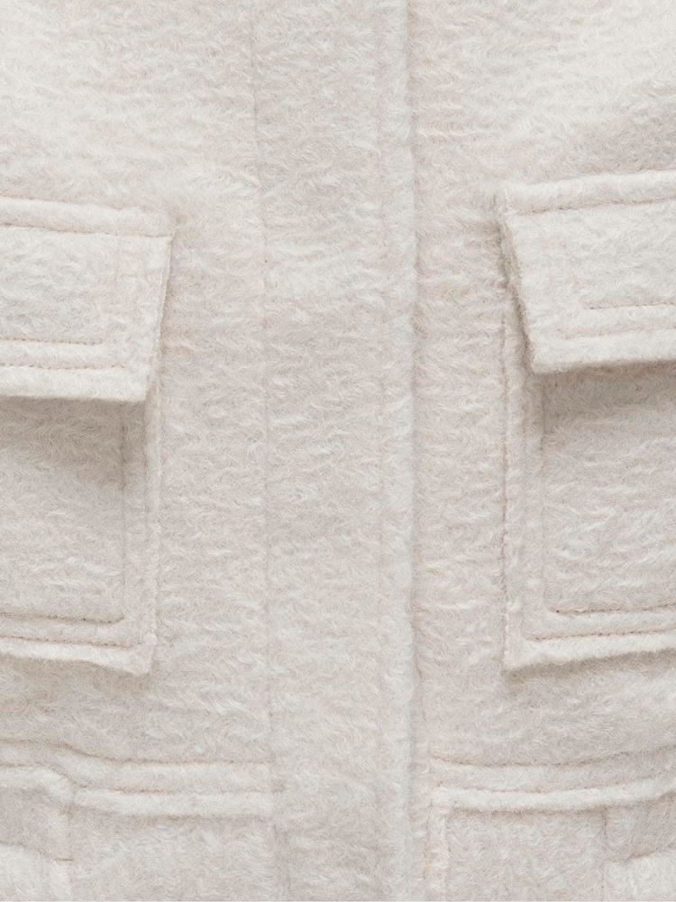 ONLY KIDS Grey Boucle Bomber Jacket - Image 4 of 4