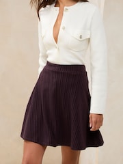 Lipsy Plum Skater Skirt - Image 2 of 4