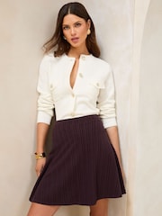 Lipsy Plum Skater Skirt - Image 3 of 4