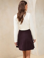 Lipsy Plum Skater Skirt - Image 4 of 4
