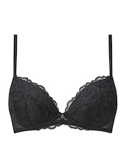 Ann Summers Black/White Plunge Padded Wired Sexy Lace Bras 2 Pack - Image 8 of 9
