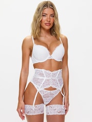 Ann Summers White Pad Plunge 2 Pack Sexy Lace Underwired Bra - Image 2 of 5