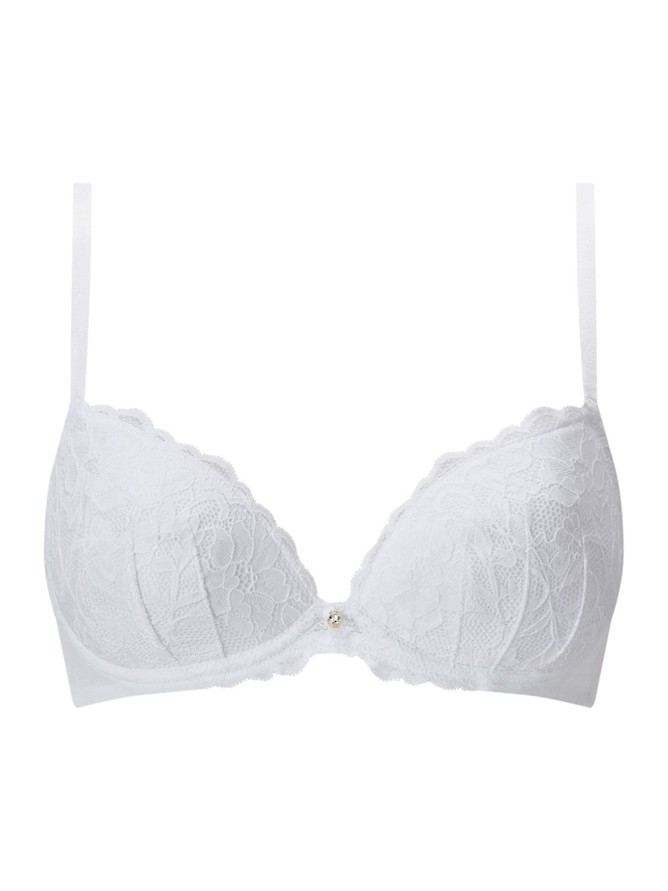 Ann Summers White Pad Plunge 2 Pack Sexy Lace Underwired Bra - Image 5 of 5