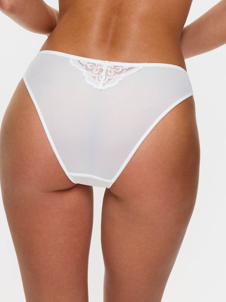 Ann Summers White Brazillian Sexy Lace Knickers 3 Pack - Image 2 of 5