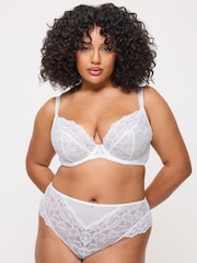 Ann Summers White DD+ Non Pad Plunge 2 Pack Sexy Lace Underwired Bra - Image 4 of 7