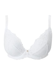 Ann Summers White DD+ Non Pad Plunge 2 Pack Sexy Lace Underwired Bra - Image 5 of 7