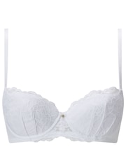 Ann Summers Black & White Balcony Padded Wired Sexy Lace Bras 2 Pack - Image 8 of 9