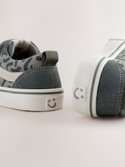 Khaki Green Wide Fit (G) Touch Fastening Skate Trainers - Image 7 of 8