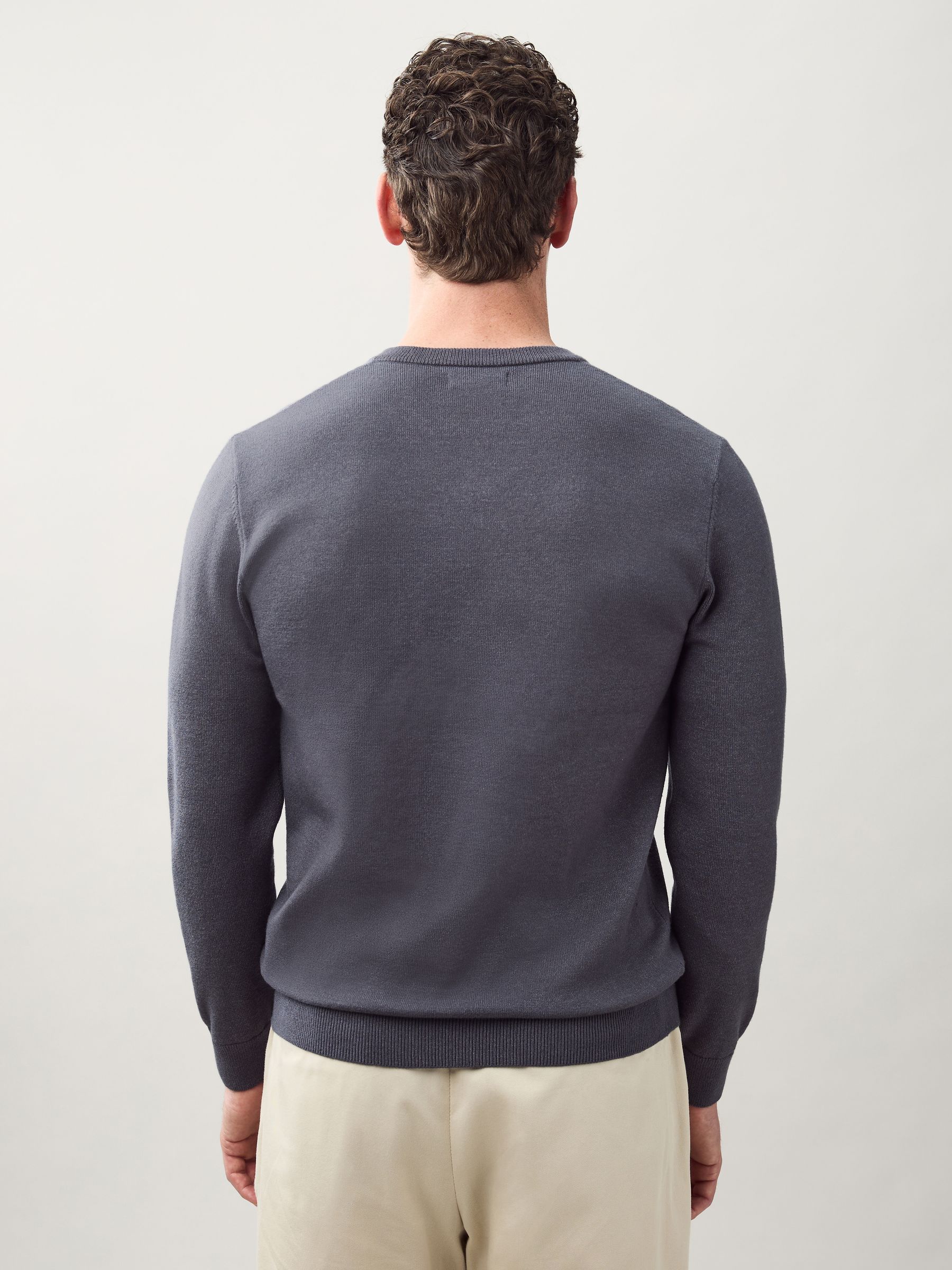 Buy Charcoal Grey Regular Fit Soft Touch V-Neck Sweater from Next USA