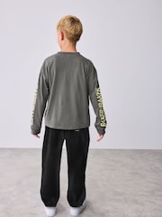 Baker by Ted Baker Multi Long Sleeve T-Shirt and Cargo Trousers Set - Image 4 of 13