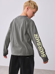 Baker by Ted Baker Multi Long Sleeve T-Shirt and Cargo Trousers Set - Image 5 of 13