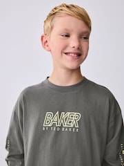 Baker by Ted Baker Multi Long Sleeve T-Shirt and Cargo Trousers Set - Image 6 of 13