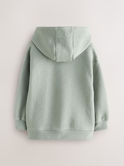 Baker by Ted Baker Green Textured Hoodie - Image 6 of 9