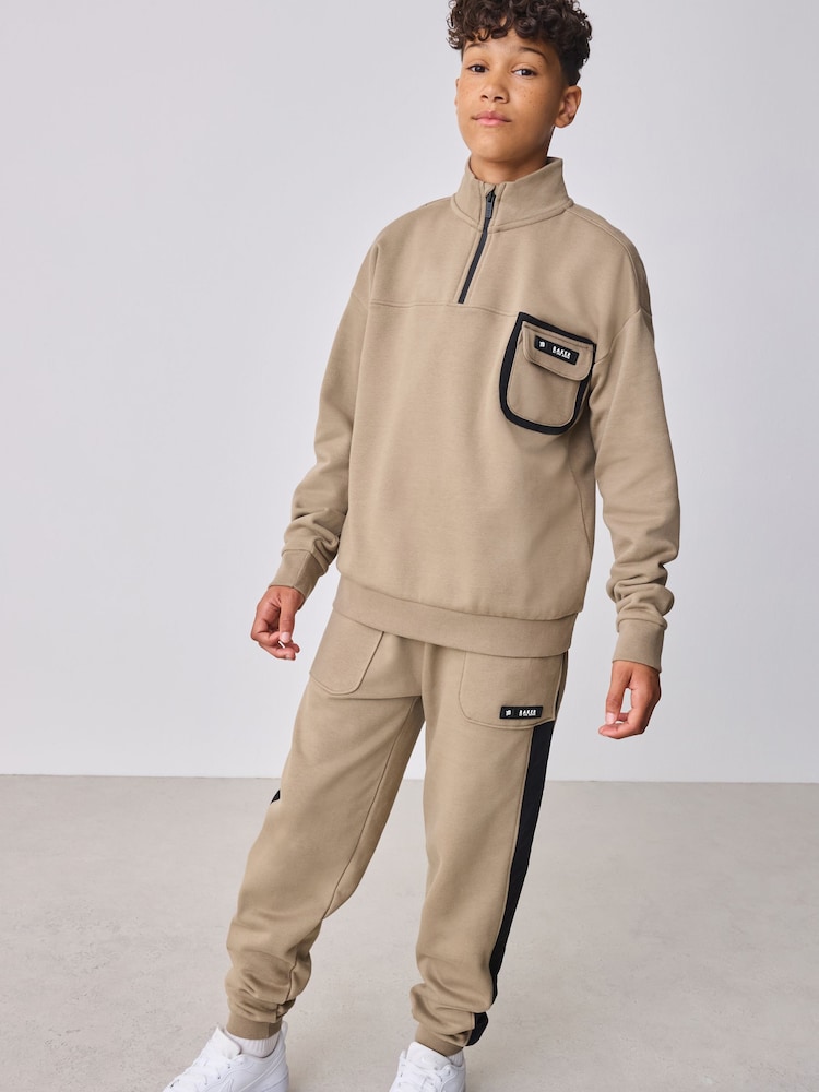 Baker by Ted Baker Funnel Zip Neck Sweatshirt and Joggers Set - Image 1 of 16 Baker by Ted Baker Funnel Zip Neck Sweatshirt and Joggers Set - Image 1 of 16