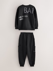Baker by Ted Baker Oversized Back Graphic Print Sweatshirt and Joggers Set - Image 10 of 18