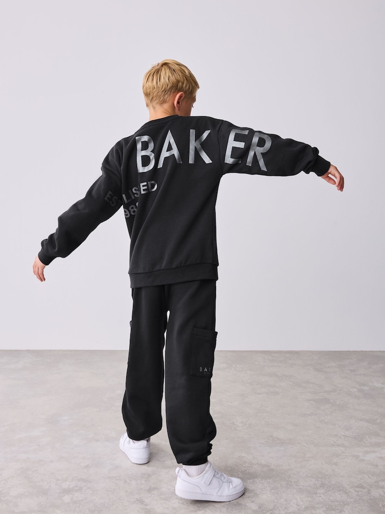 Baker by Ted Baker Oversized Back Graphic Print Sweatshirt and Joggers Set - Image 2 of 18