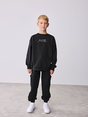 Baker by Ted Baker Oversized Back Graphic Print Sweatshirt and Joggers Set - Image 4 of 18