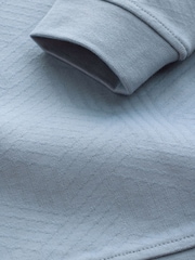 Baker by Ted Baker Blue Textured Sweatshirt - Image 11 of 11