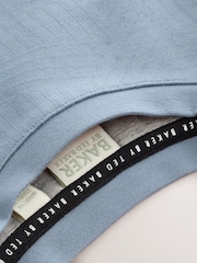Baker by Ted Baker Blue Textured Sweatshirt - Image 9 of 10
