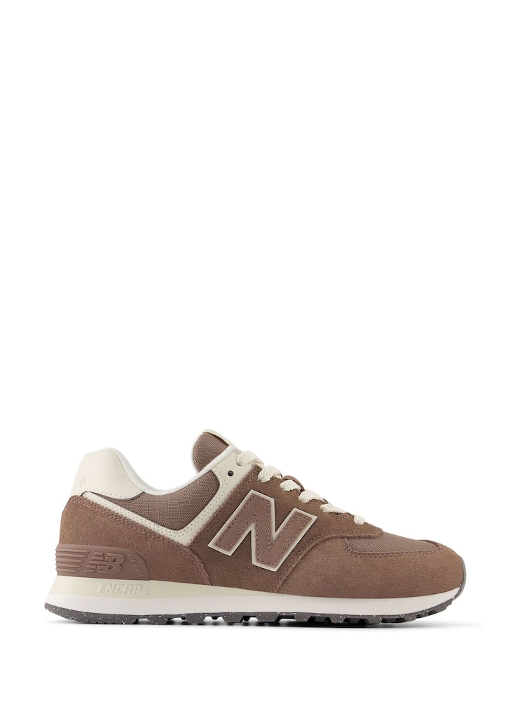 New Balance Brown Womens 574 Trainers - Image 1 of 13