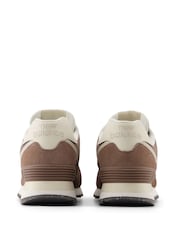 New Balance Brown Womens 574 Trainers - Image 11 of 13