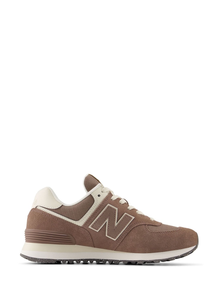 New Balance Brown Womens 574 Trainers - Image 2 of 13