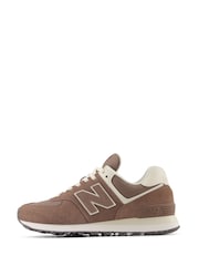New Balance Brown Womens 574 Trainers - Image 4 of 13