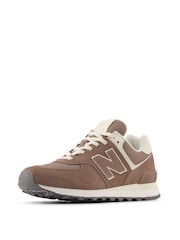 New Balance Brown Womens 574 Trainers - Image 5 of 13